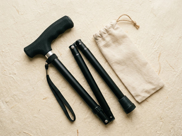 Faltbarer Aluminium-Gehstock Reisebegleiter